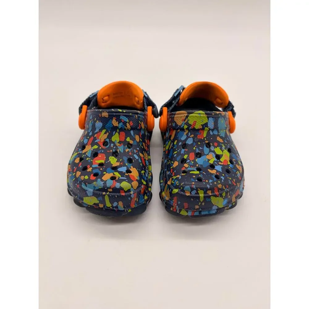 Crocs Toddler Classic All Terrain Terrazzo Clog Paint Splatter Shoes Size 5
